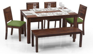 6 Seater Teakfinish Dining Set