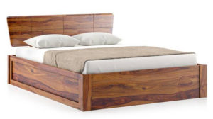 Solid Wood Storage Bed 1
